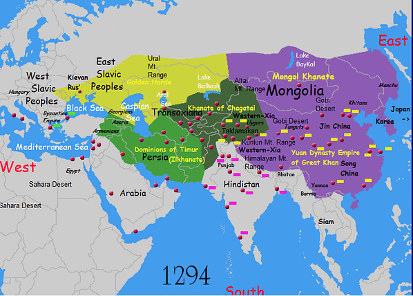 The four Mongol divisions