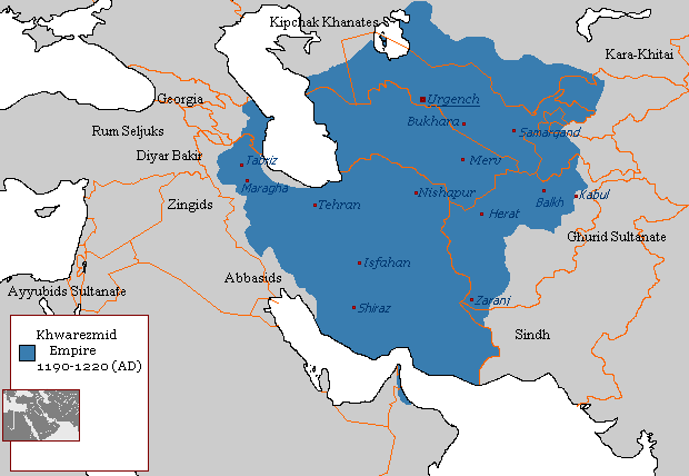 Mongols invasions to Khwarizm empire